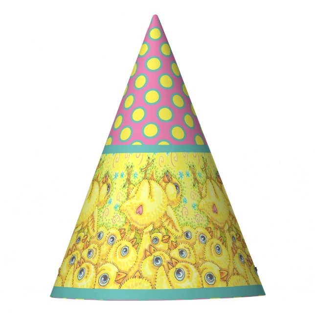 ROCK N ROLL CHICK EASTER SPRING MOSH PIT PARTY HAT (Front)