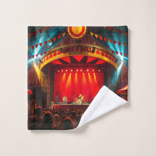 Rock n Roll Concert Stage Bath Towel Set