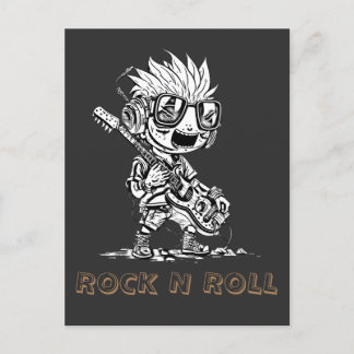 ROCK N ROLL - CREATIVE POSTCARD