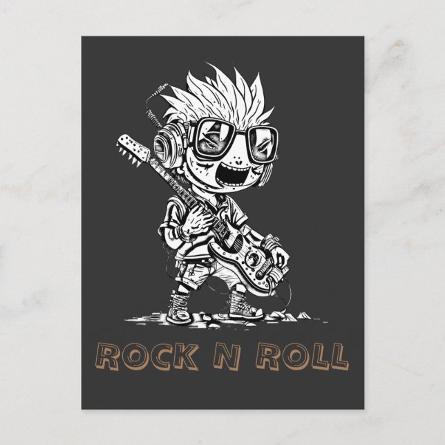 ROCK N ROLL - CREATIVE POSTCARD (Front)