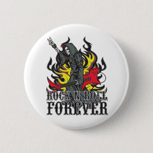 Rock N Roll Forever 6 Cm Round Badge