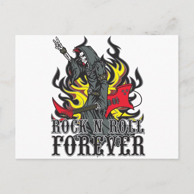Rock N Roll Forever Postcard (Front)