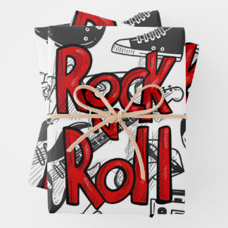 Rock N Roll Forever Wrapping Paper Sheet