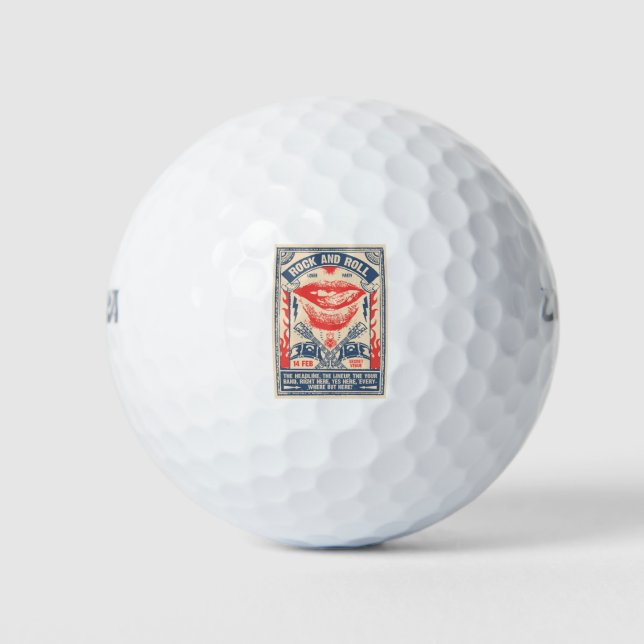 rock n roll golf balls (Front)