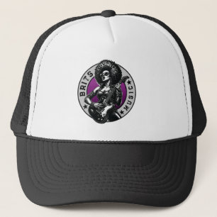 Rock ’n’ Roll Graphic – Female Music School Design Trucker Hat