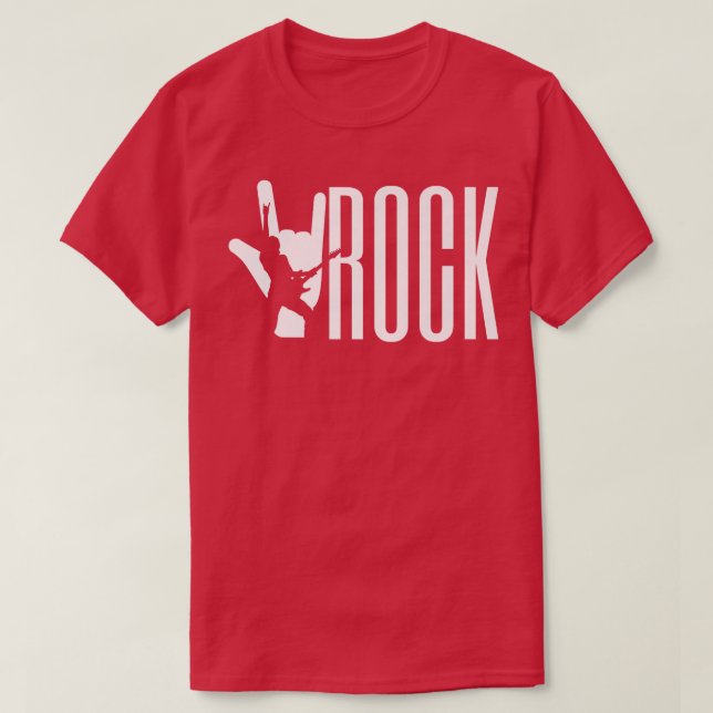 Rock N Roll Guitar Player Band MusicianGuitar1083 T-Shirt (Design Front)