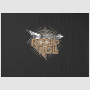 rock n roll guitar tissue paper