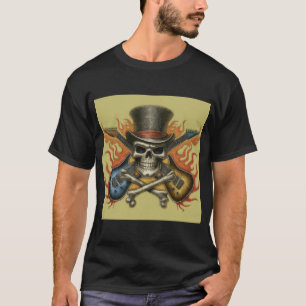 Rock 'n' Roll Inferno: Skull and Crossbones Tee