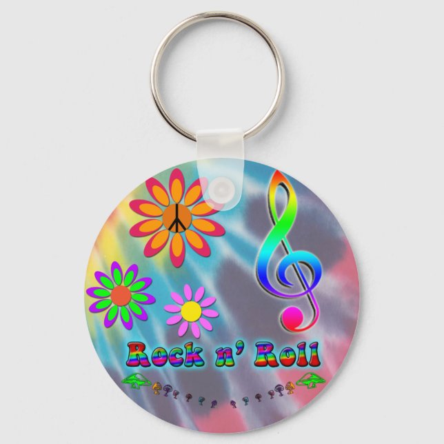 Rock n' Roll Key Ring (Front)