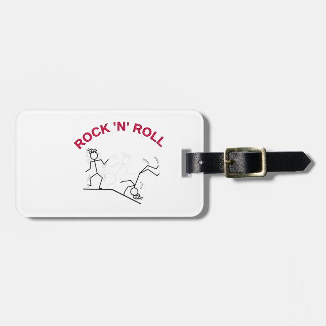 Rock 'N' Roll Luggage Tag (Front Horizontal)
