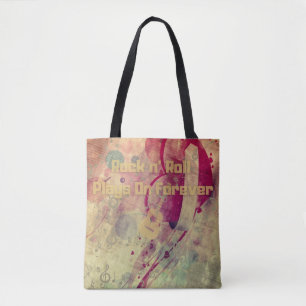 Rock N Roll Music Forever Love Classic Legend Vibe Tote Bag
