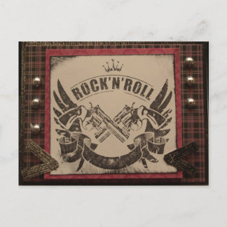 Rock N Roll Postcard