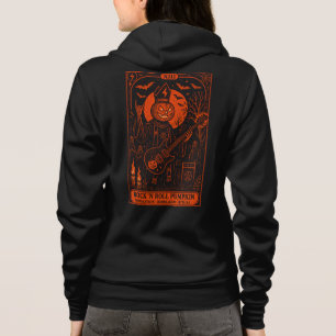 Rock 'N Roll Pumpkin Tarot Card Unisex Hoodie