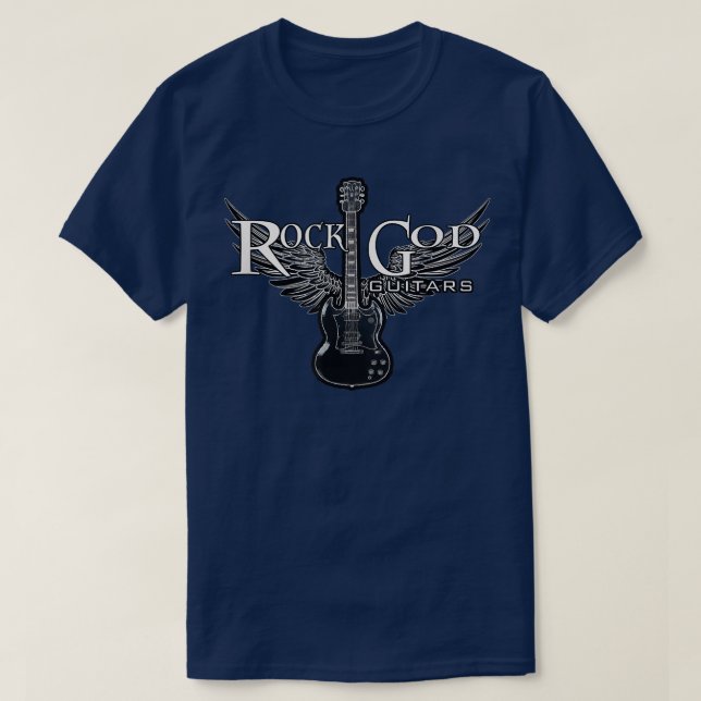 ROCK N ROLL ROCK GOD GUITARS MUSIC 2777 T-Shirt (Design Front)