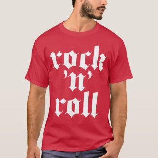 rock n roll simple design girl T-Shirt