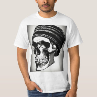 Rock 'n Roll Skull Tattoo T-Shirt