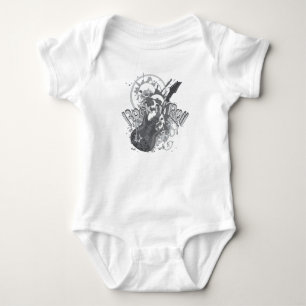 Rock n' Roll Skulls Baby Bodysuit