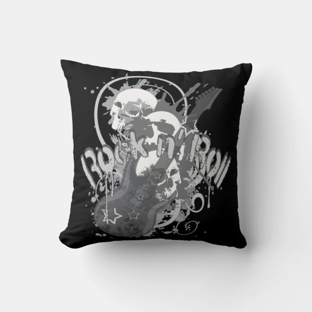 Rock n' Roll Skulls Cushion (Front)