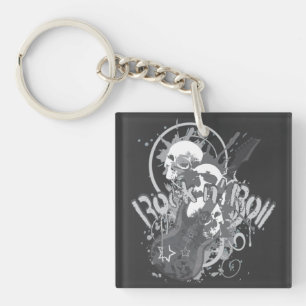 Rock n' Roll Skulls Key Ring