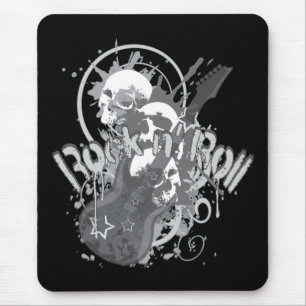 Rock n' Roll Skulls Mouse Mat