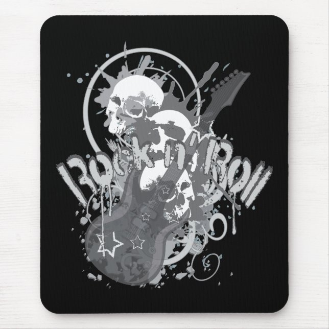 Rock n' Roll Skulls Mouse Mat (Front)