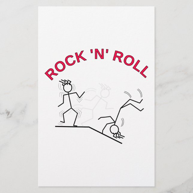 Rock 'N' Roll Stationery (Front)