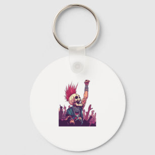 Rock N� Skull � Funny Punk Skeleton Concert Key Ring