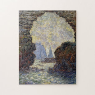Rock Needle through Porte d'Amont Monet Fine Art Jigsaw Puzzle