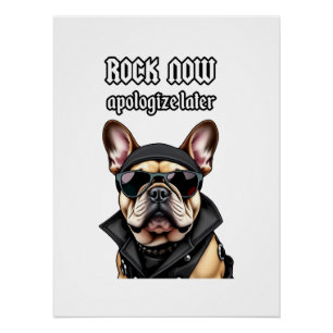 Rock now, apologise later poster