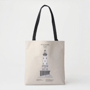 Rock of Ages Lighthouse - Michigan - SBD Tote Bag