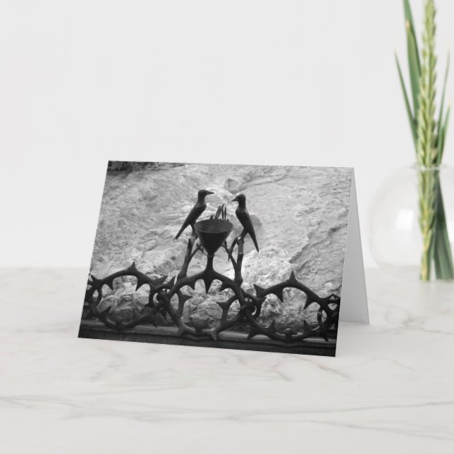 Rock of Agony, Jerusalem, Israel - B&W card (Front)