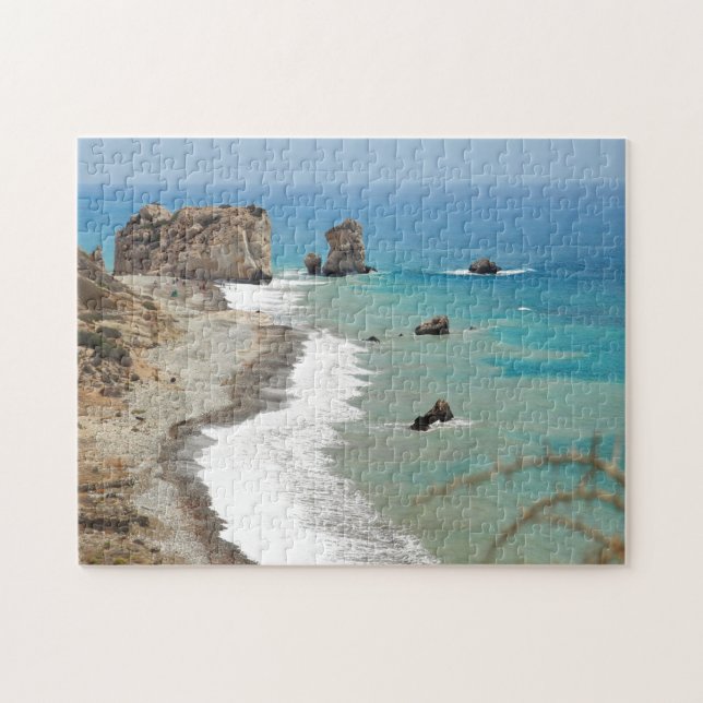 Rock Of Aphrodite, Cyprus Jigsaw Puzzle (Horizontal)