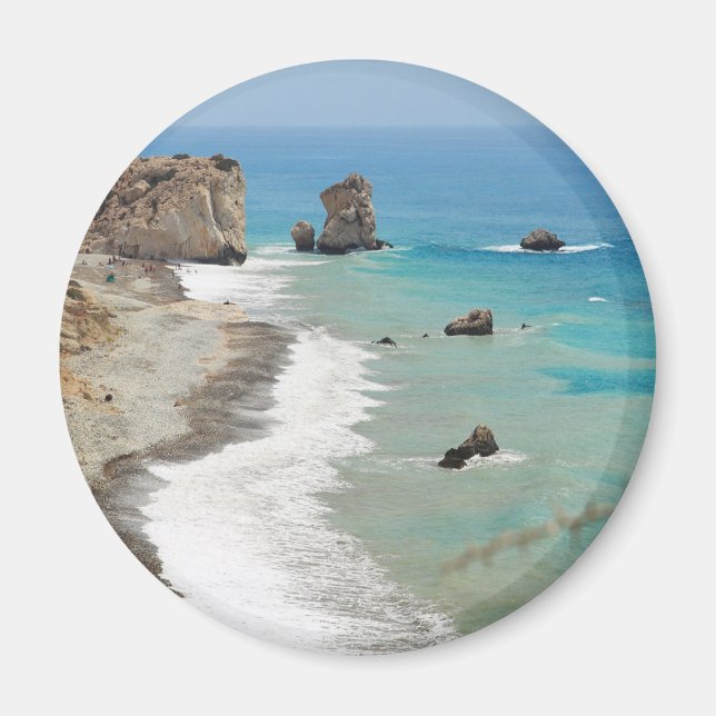 Rock Of Aphrodite, Cyprus Magnet (Front)