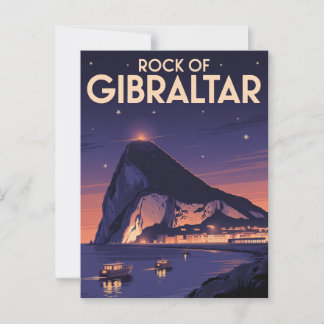 Rock of Gibraltar Postcard