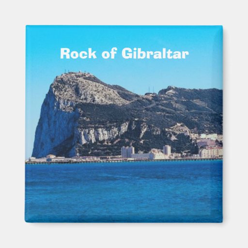 Image of Rock of Gibraltar Travel Photo Souvenir Magnet