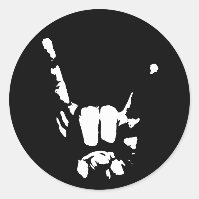 Rock of Shadows Classic Round Sticker (Front)