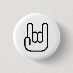 Rock On 3 Cm Round Badge