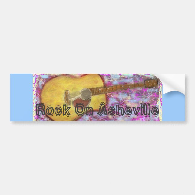 Rock On Asheville Bumper Sticker (Front)