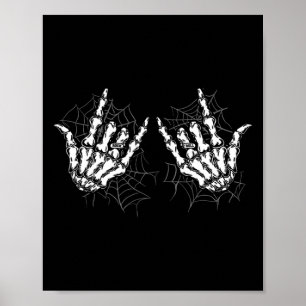 Rock On Band Rock And Roll Men Women Halloween Cos Poster