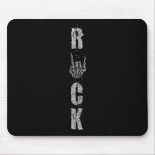 Rock On Band Tees For Women Rock And Roll s For Me Mouse Mat