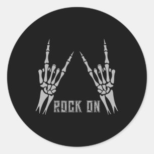 Rock On Bynd Tees For Women Rock And Roll S For Me Classic Round Sticker