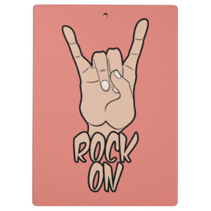 ROCK ON custom colour clipboard