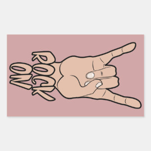 ROCK ON custom colour stickers