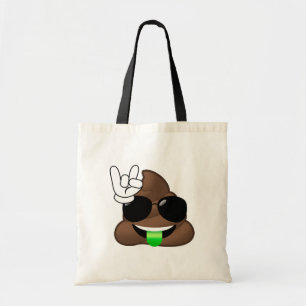 Rock On Emoji Poop Tote Bag