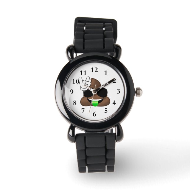 Rock On Emoji Poop Watch (Front)