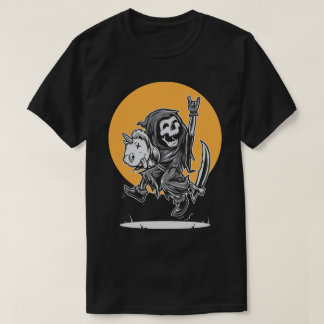 Rock On Grim Reaper's Unicorn Ride T-Shirt