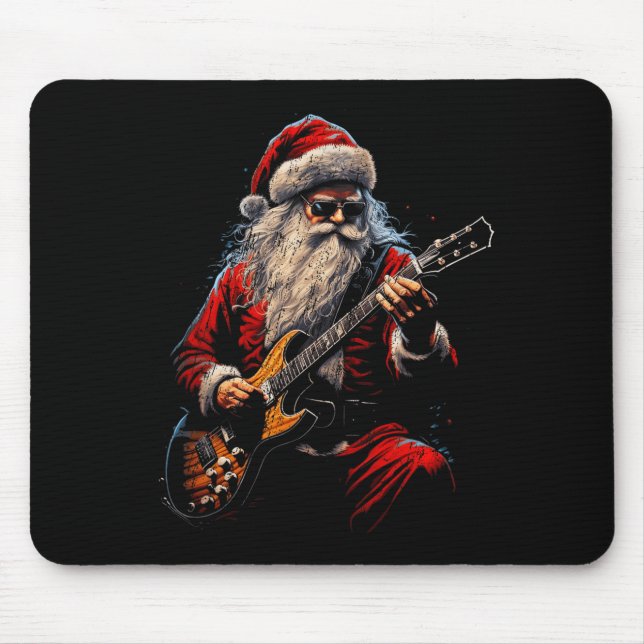 Rock On Guitar Neck - Rock &amp; Roll Halloween Sk Mouse Mat (Front)
