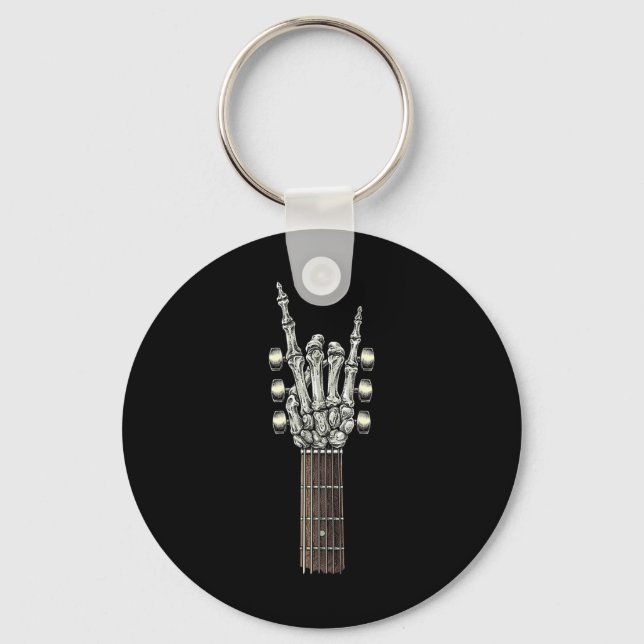 Rock On Guitar Neck - With A Sweet Rock and Roll S Key Ring (Front)