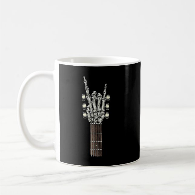 Rock On Guitar Neck, With A Sweet Rock And Roll Sk Coffee Mug (Left)