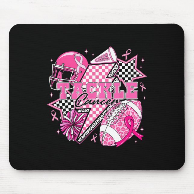 Rock On Halloween Chequered Pattern Skeleton Hand  Mouse Mat (Front)